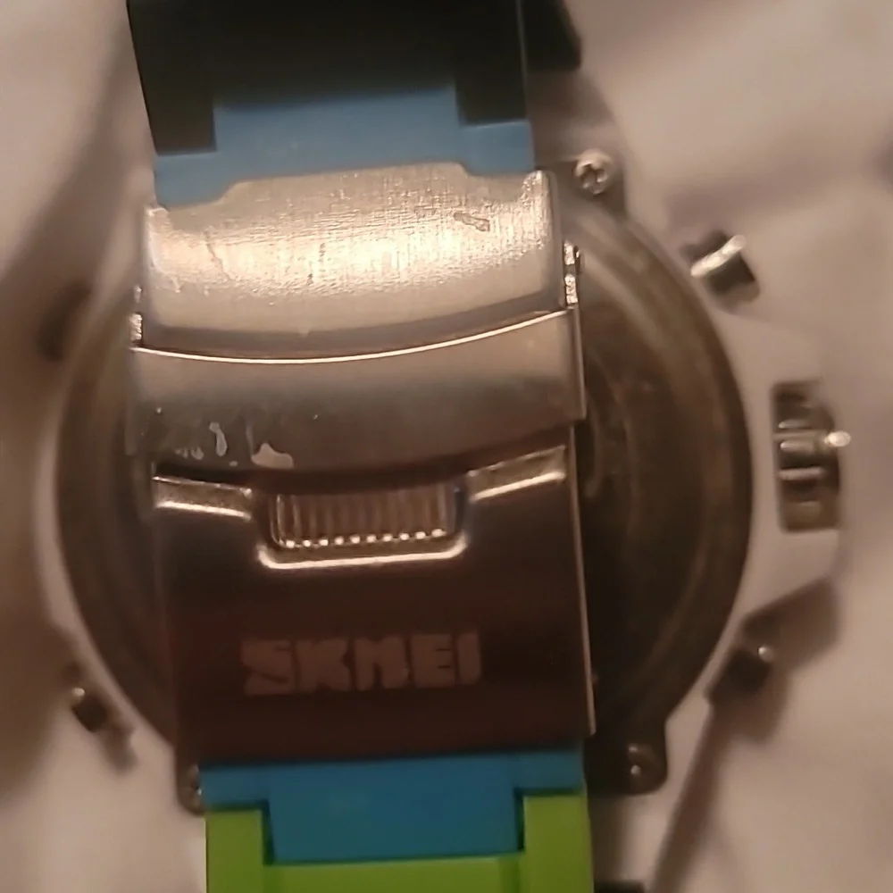 Unisex Lego Building Blocks Multicolored‎ Green Blue Orange Black Digital Watch